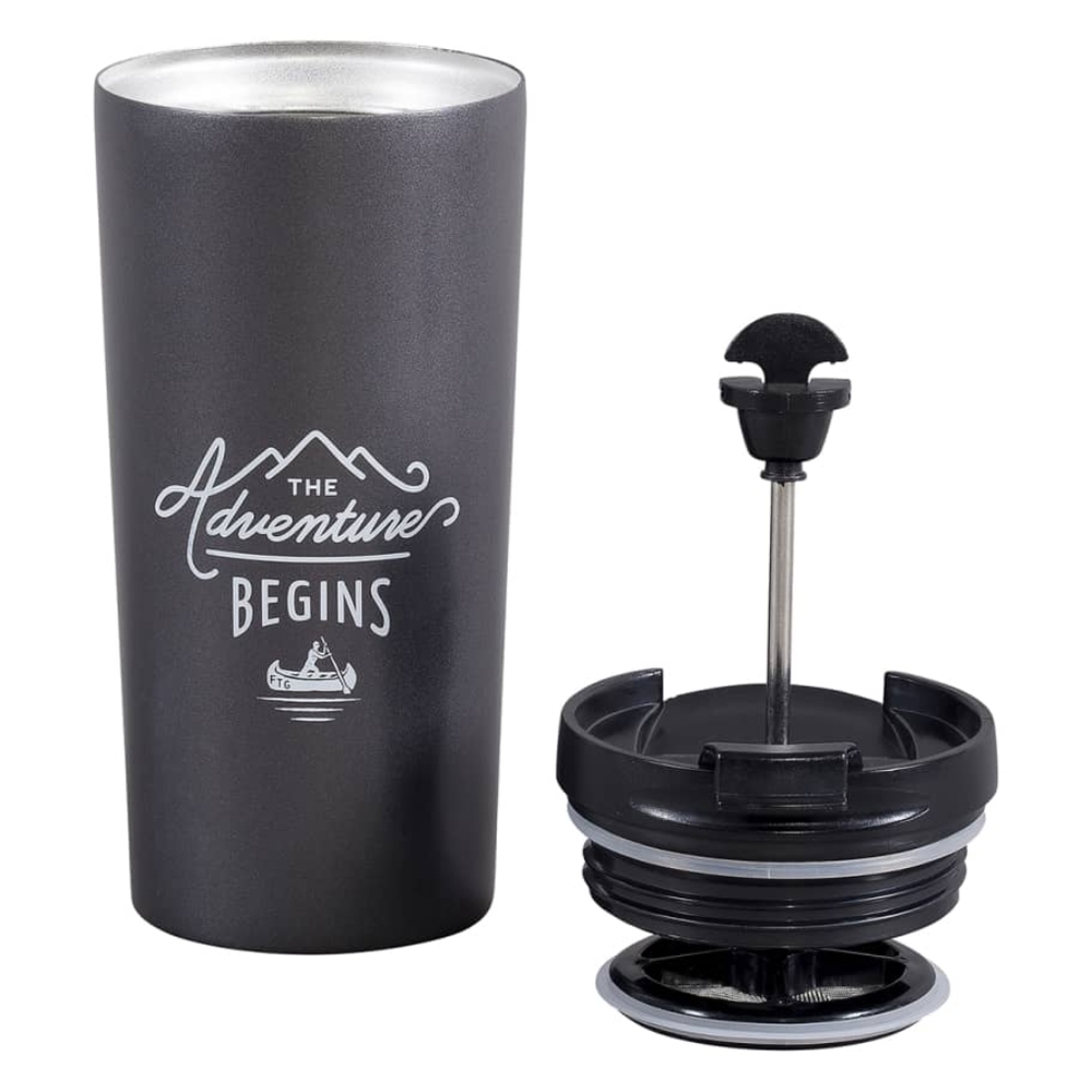 Gentlemen’s Hardware Travel Coffee Press Stainless Steel 340ml Mug